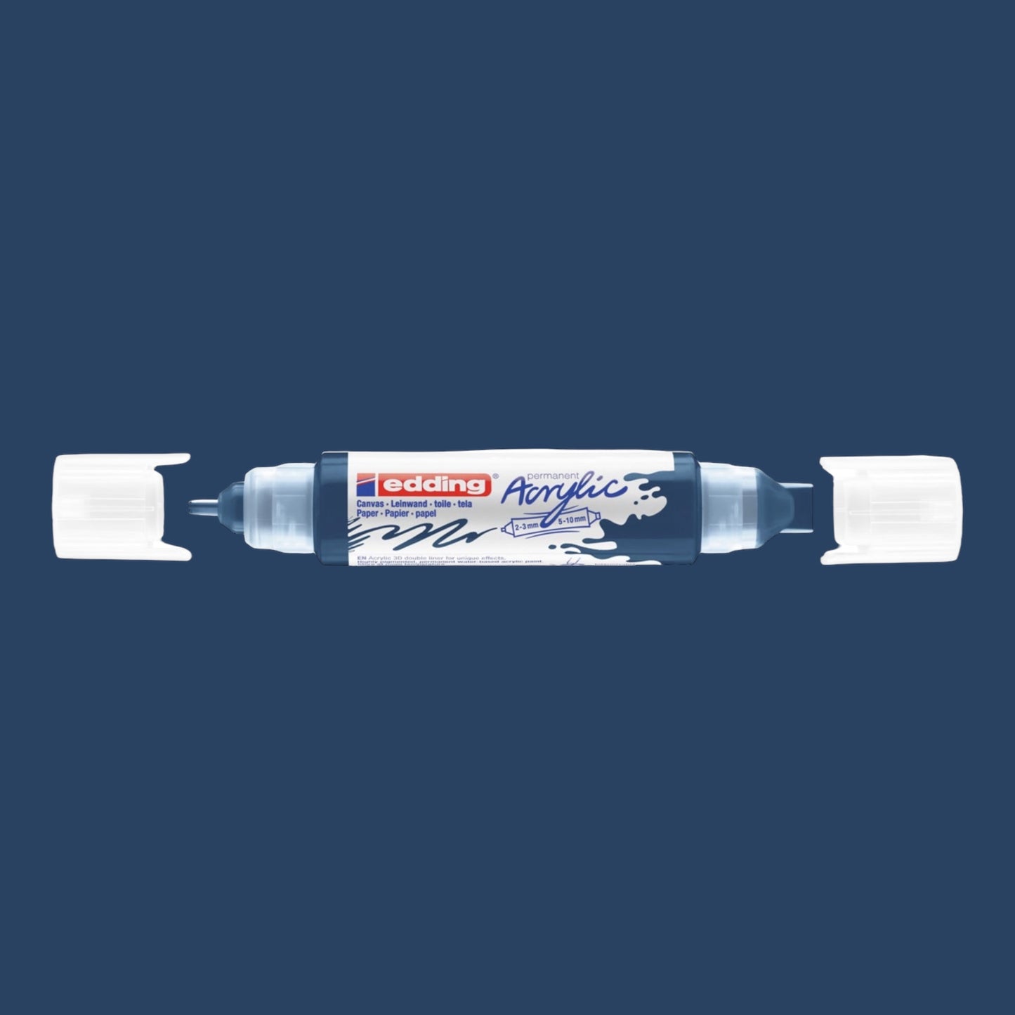 Edding 5400 Acryl 3D Double Liner elegant night blue, tube tip 2-3 mm. 5-10 mm