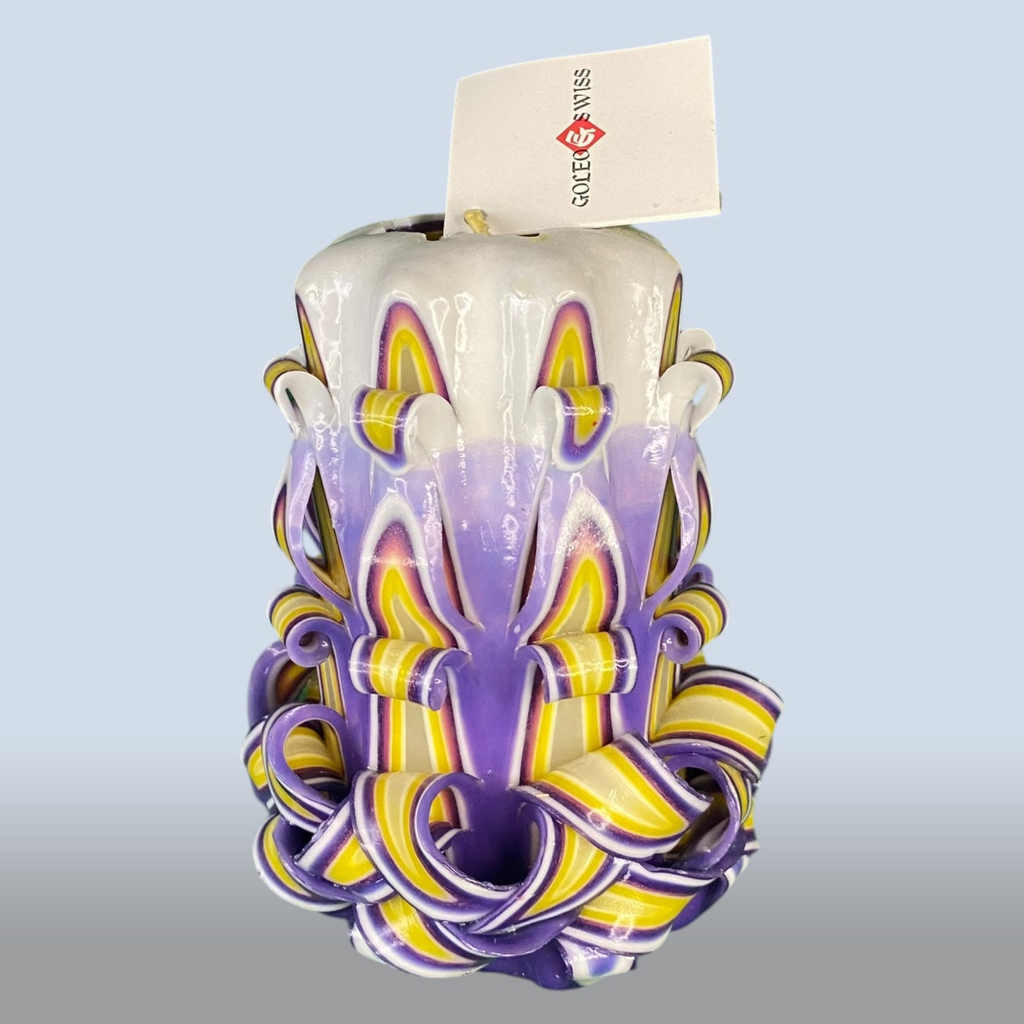 Geschnitzte Kerze Mittel - Violet Honey