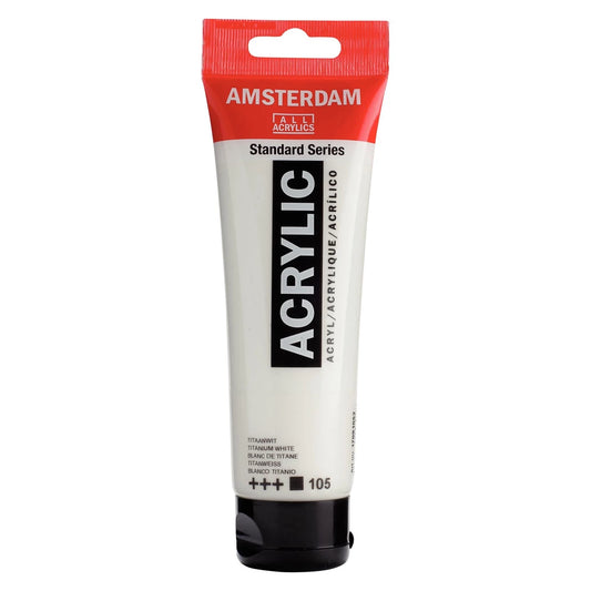 Amsterdam Standard Series Acrylic Paint Titanium White 105