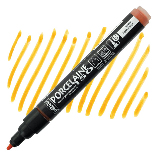 Pebeo Porcelaine 150 Paint Marker - Agate Orange, Broad
