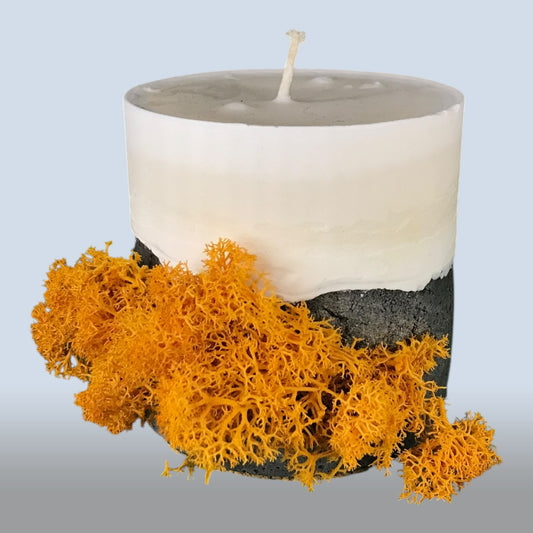 Goleo Kerze “Natürliche Harmonie” — Beton und Sojawachs mit Duft N 505