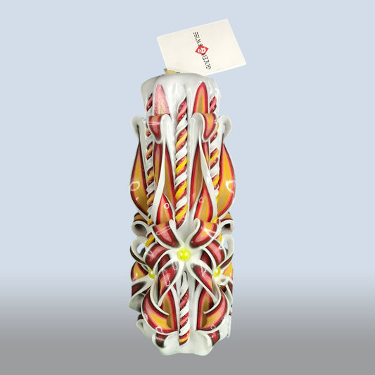 Geschnitzte Kerze Mittel - Berry Flame