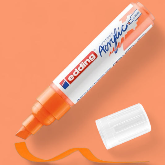 Edding 5000 Acrylmarker neonorange 066 , Keilspitze 5-10 mm