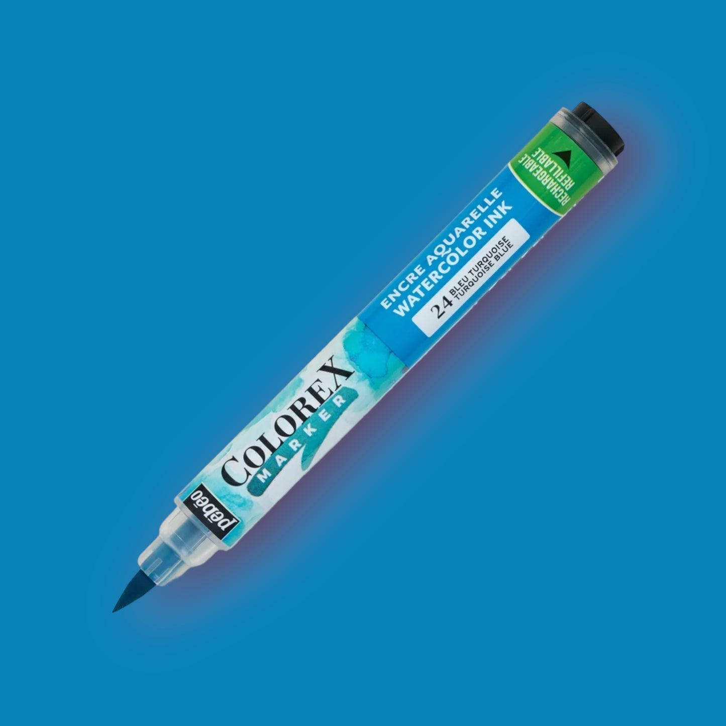 Pébéo Colorex Watercolor Ink Marker Turquoise Blue 24