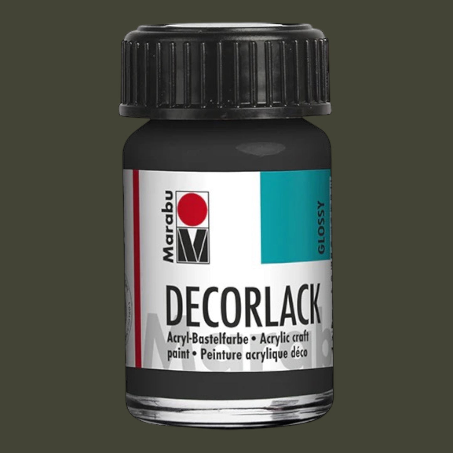Marabu Decorlack Acryl Glanz Schwarz 073