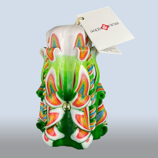 Geschnitzte Kerze Klein - Color Nest