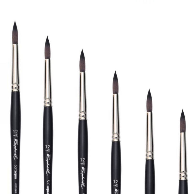 Raphaël Watercolor Brush Soft Aqua Series 845 Round