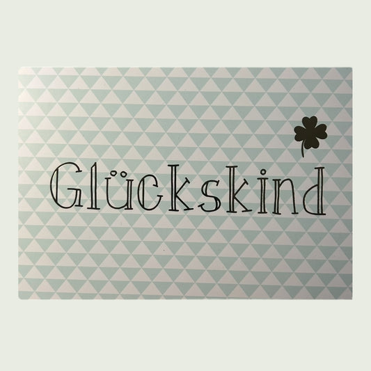 Postkarte „Glückskind“