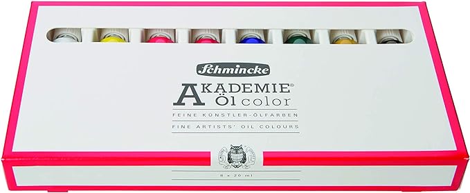 Schmincke Akademie oil paints set of 8
