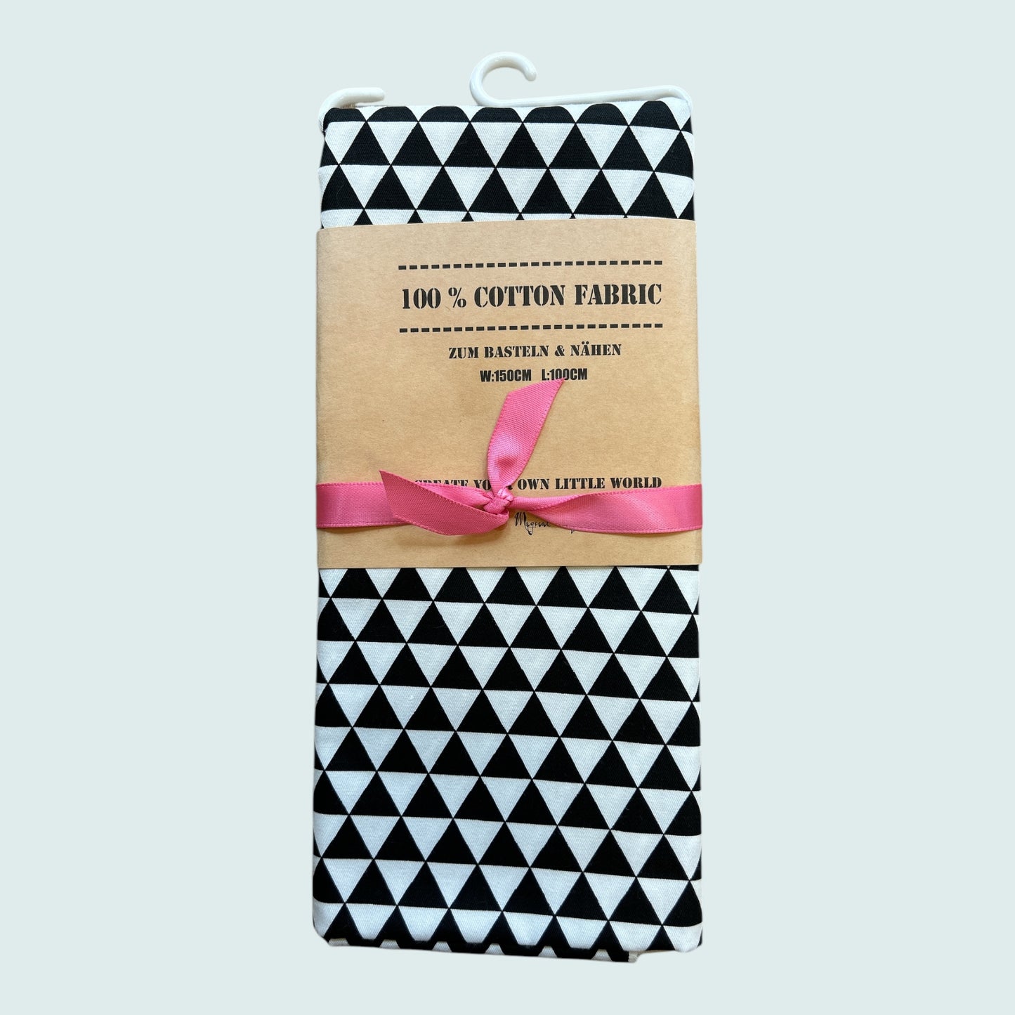 Magical Sequins Fabric Triangle Black – 100 × 150 cm, 100 % cotton