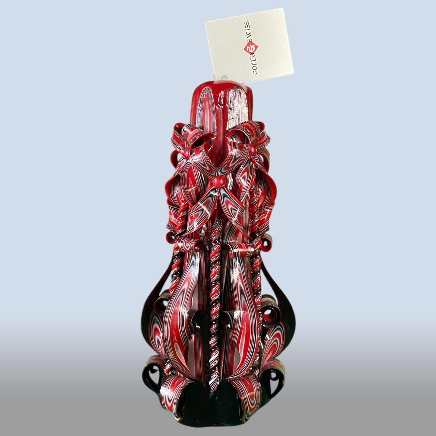 Geschnitzte Kerze Gross - Dark Flame