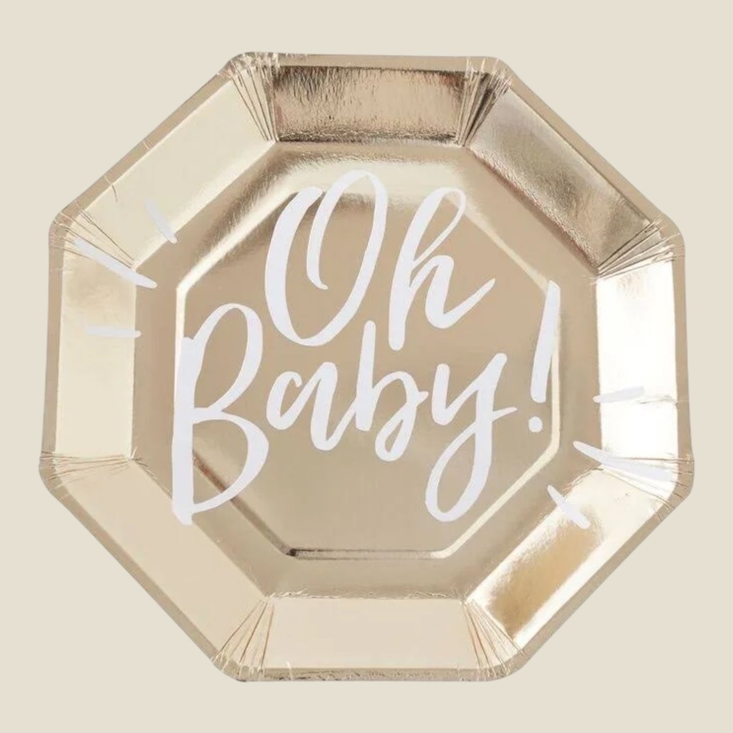paper plate "Oh Baby