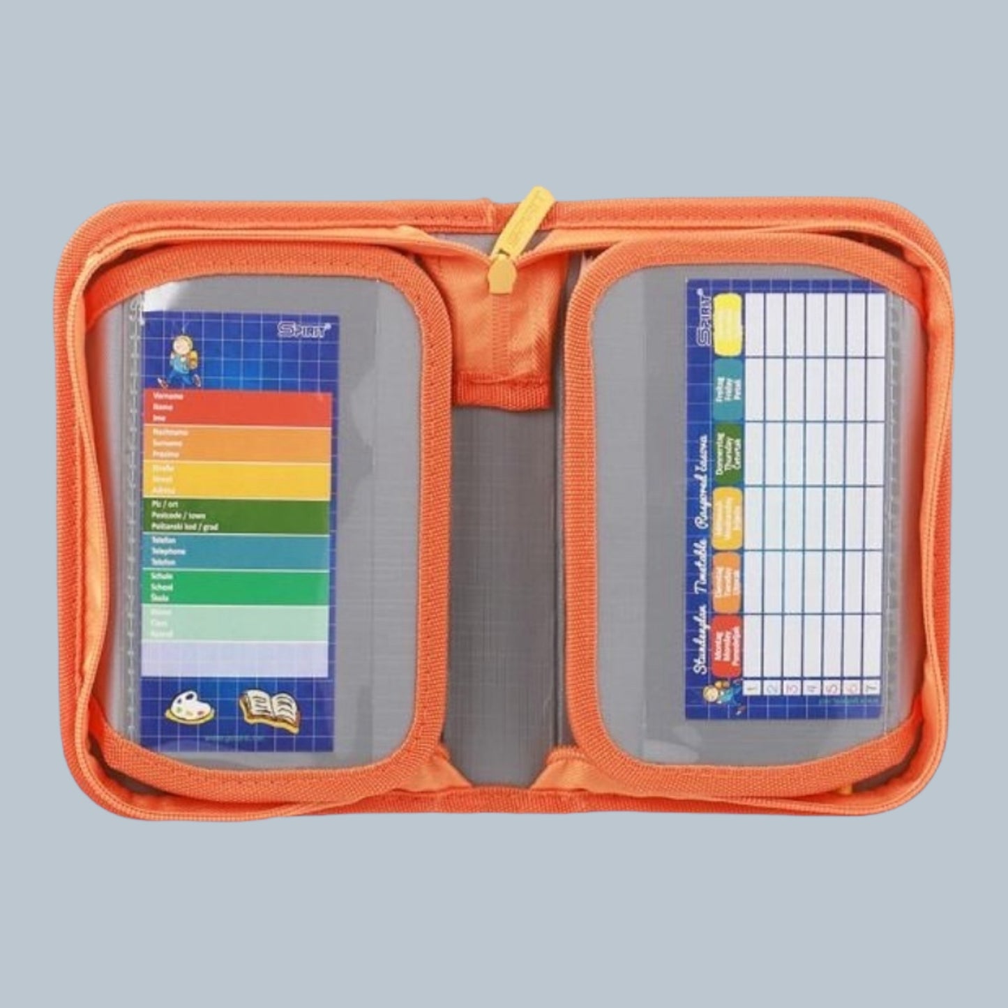 Schüler-Etui "ABS Blue Cube", 1-Zipp, 28-tlg.