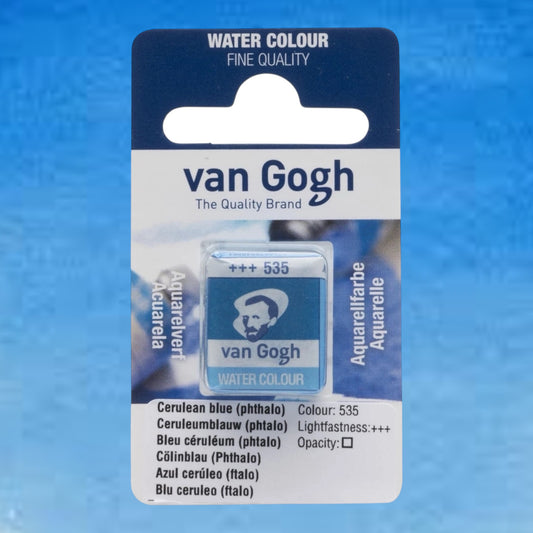 Van Gogh Aquarellfarbe Näpfchen Cölinblau (Phthalo) 535