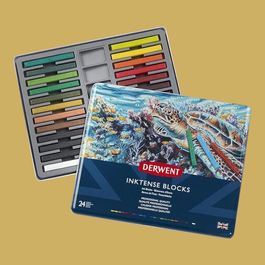 Derwent Inktense Blocks Watercolor Blocks 24 Pieces