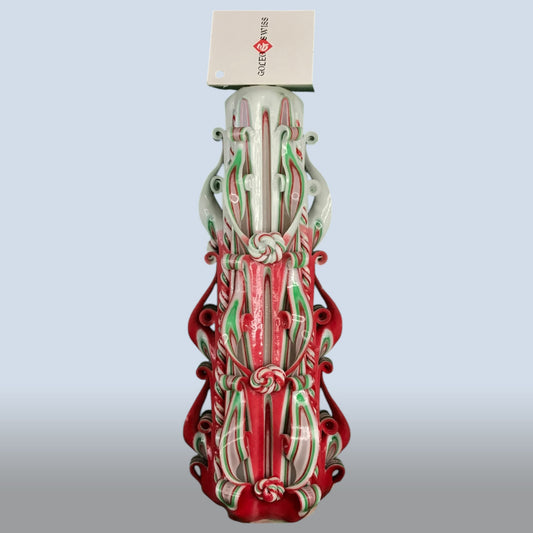 Geschnitzte Kerze Gross - Spring Veil