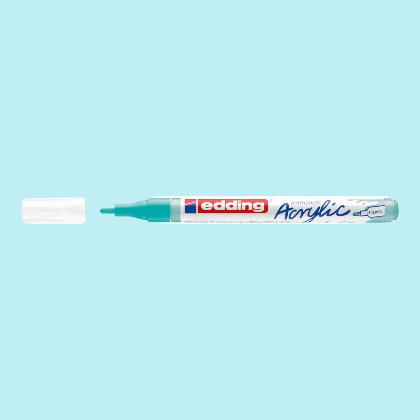 Edding 5300 acrylic marker opulent turquoise 934, round tip 1-2 mm