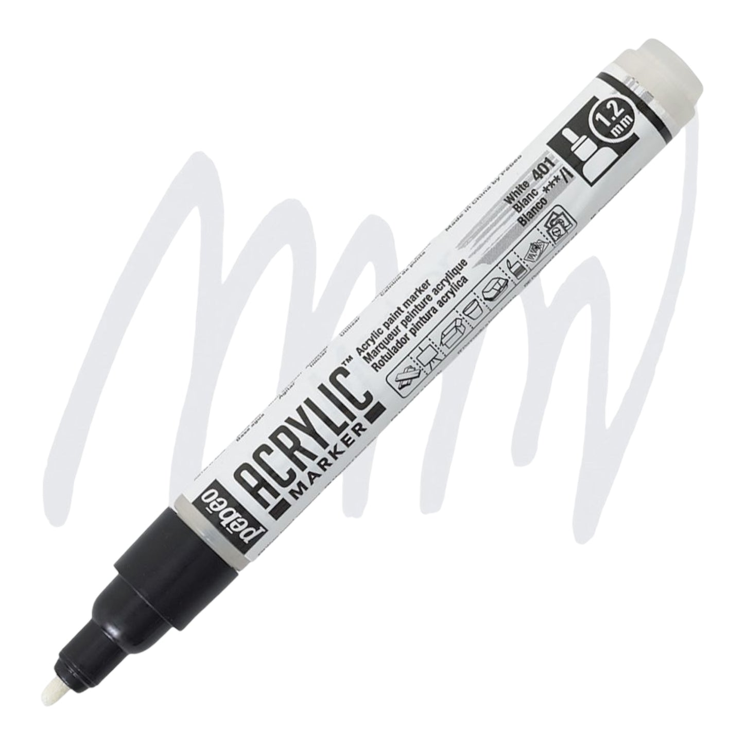 Pébéo Acrylic Marker – Precious Silver 56