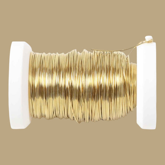 Iam Creative. Messingdraht Gold 0,40mm 40m