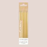ScrapCooking – 12 Geburtstagskerzen Gold