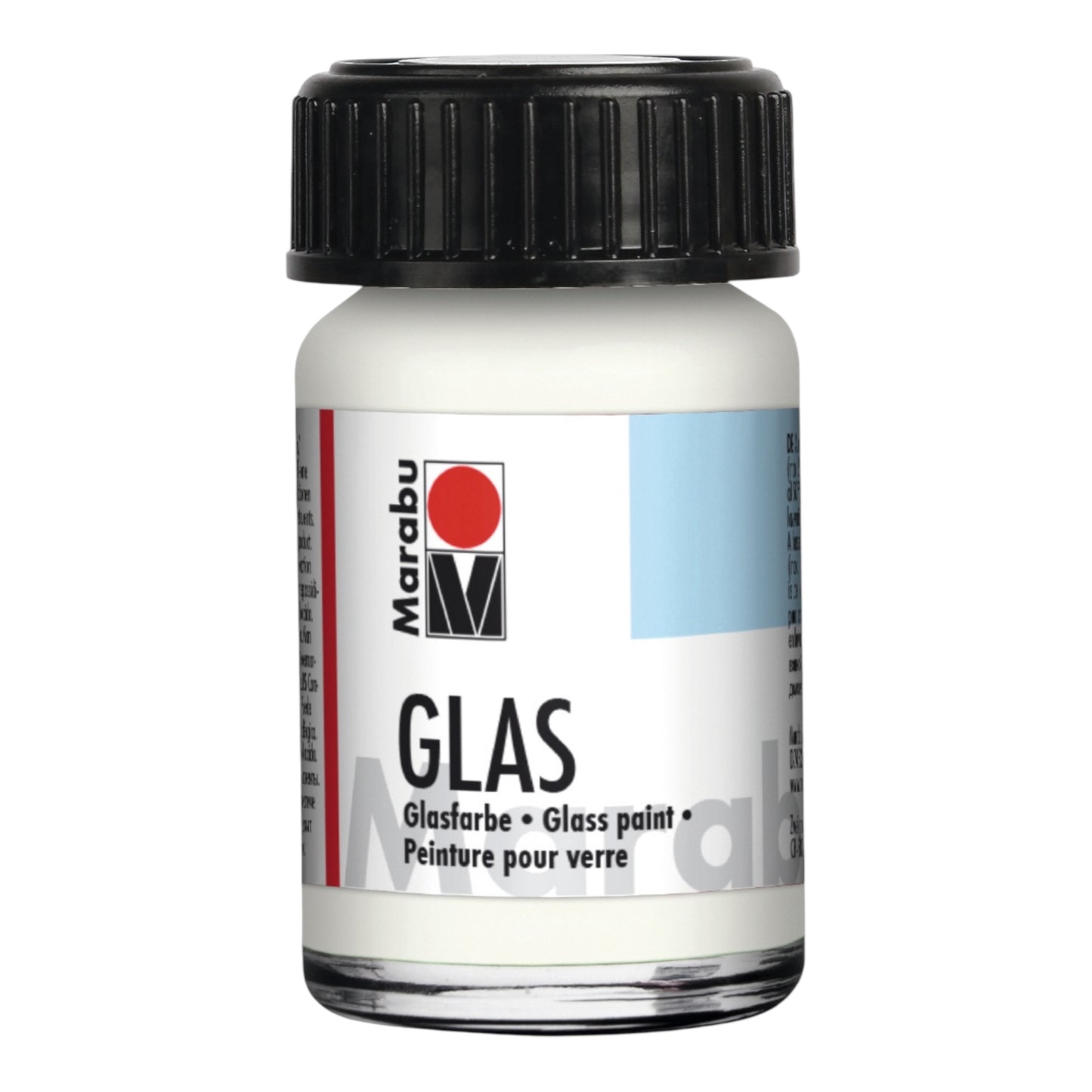 Marabu Transparent Glasfarbe, Weiss 070 , 15 ml