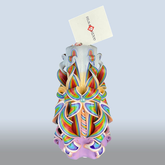 Geschnitzte Kerze Mittel - Crimson Ember