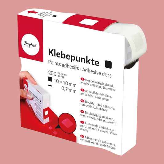 Rayher Klebepunkte Ø 10 mm x 10 mm, 200 Stk.