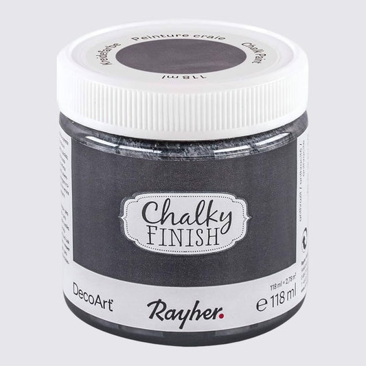 Rayher Chalky-Finish Kreidefarbe – Anthrazit