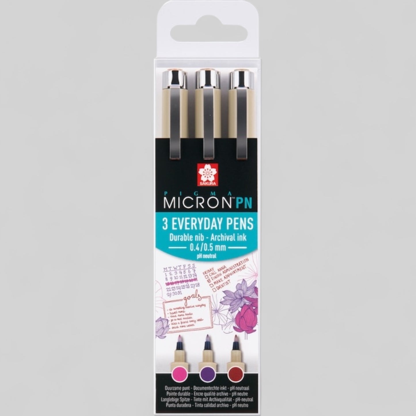Sakura Pigma Micron Everyday - Fineliner Set 3 pieces Art