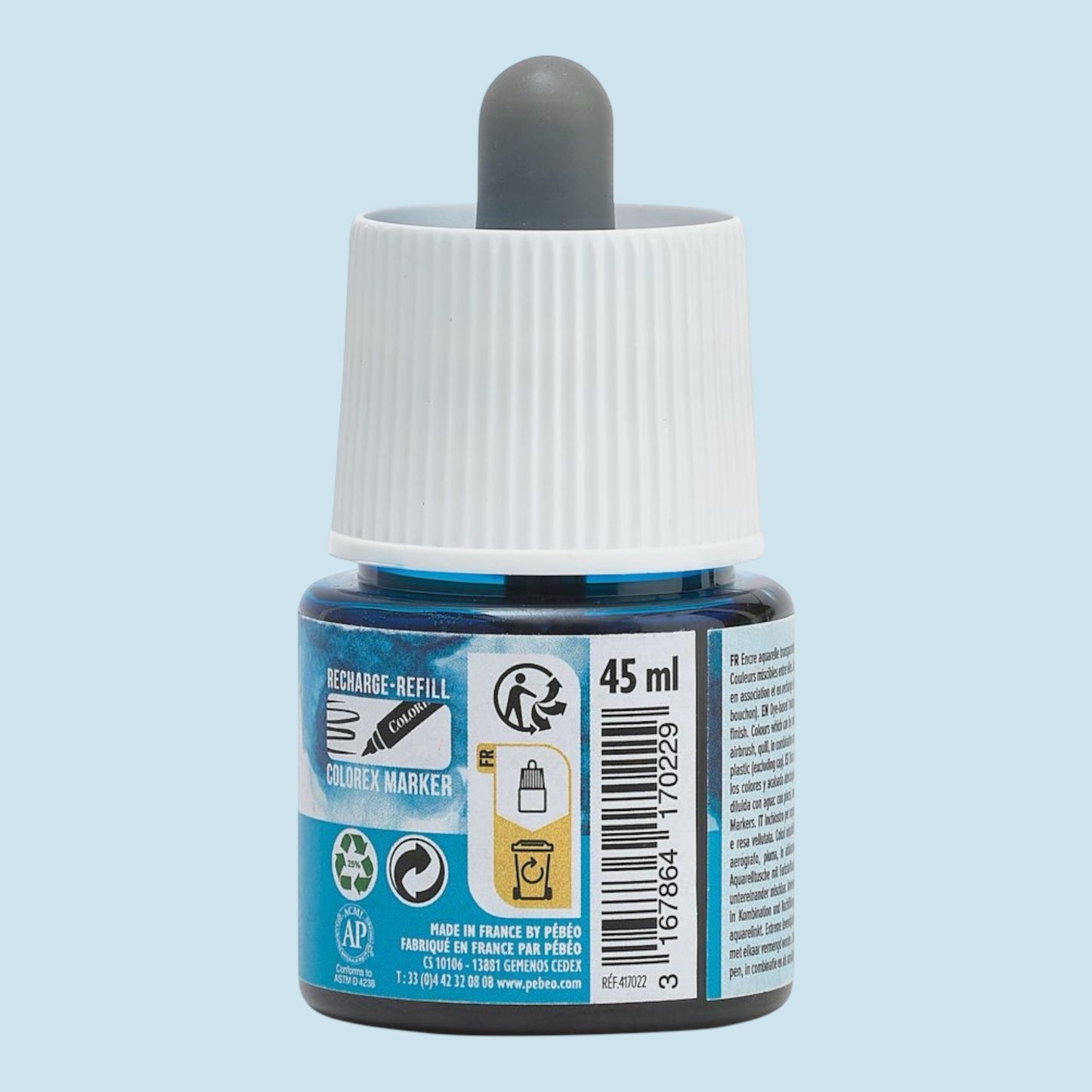 Pebeo Colorex Inks - Cyan, 45 ml
