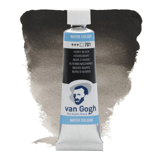 Van Gogh Aquarellfarbe Tube Elfenbeinschwarz 701