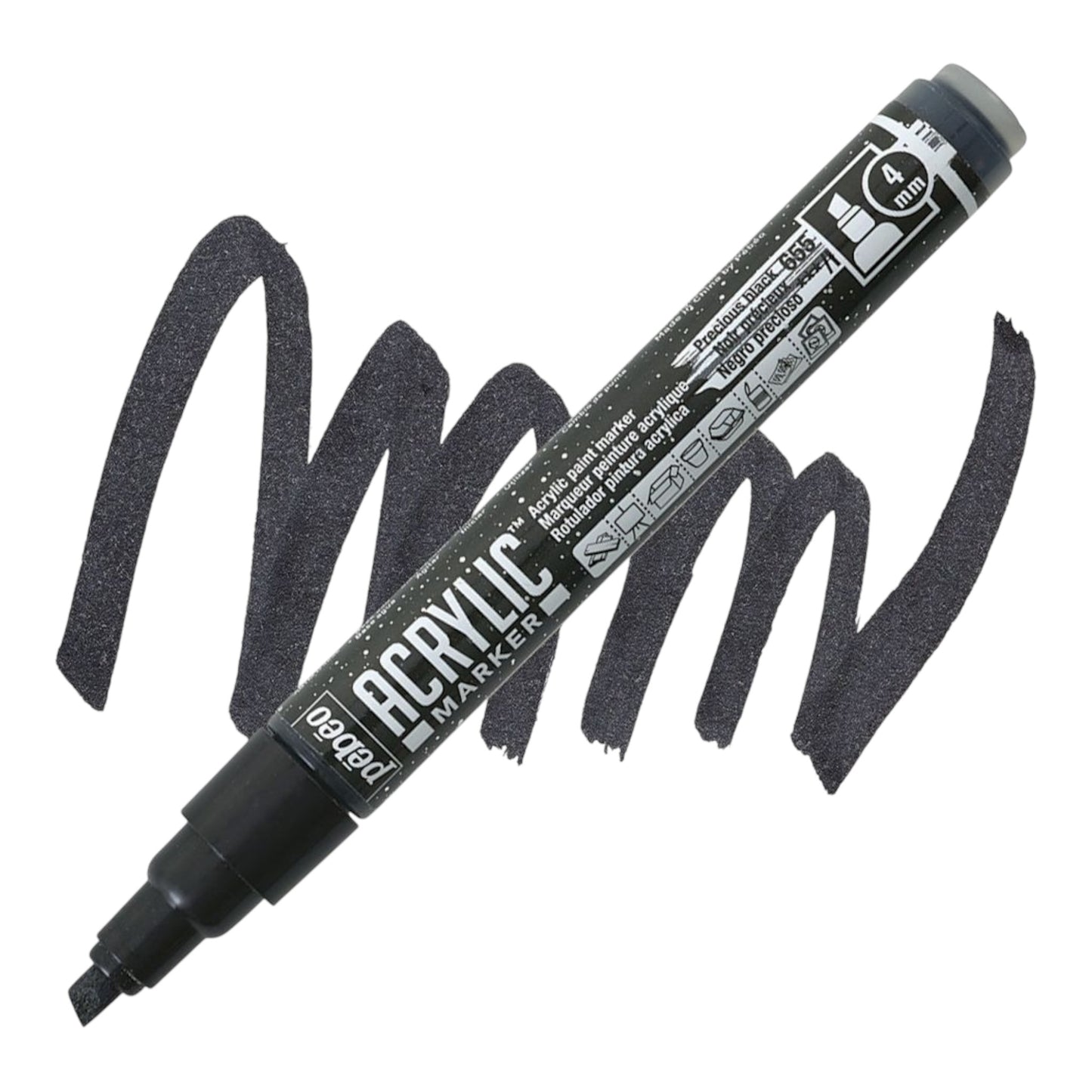 Pébéo Acrylic Marker – Precious Black 55
