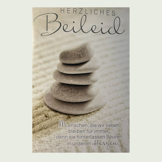 Postkarte „Herzliches Beileid “