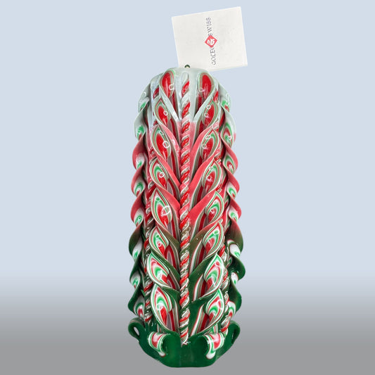 Geschnitzte Kerze Gross - Verdant Bloom