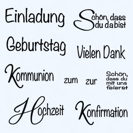 Rayher Silikonstempel Stempel. Anlass