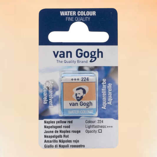 Van Gogh Aquarellfarbe Näpfchen Neapelgelb Rot 224