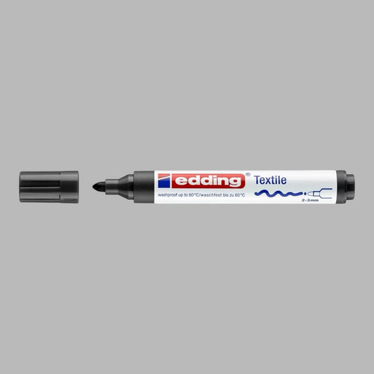 Edding 4500 Textile Marker – 2-3 mm Rundspitze, Schwarz