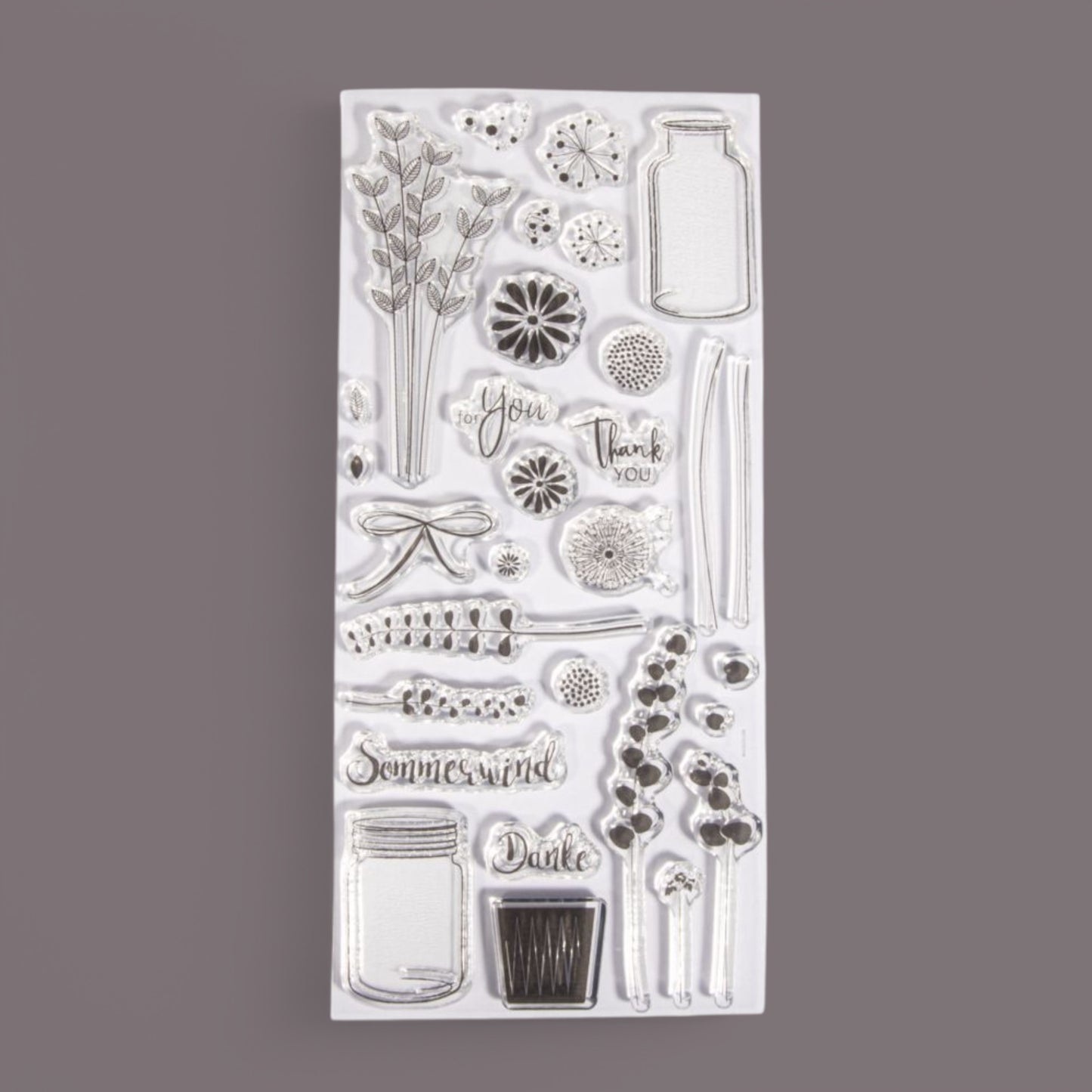Rayher silicone stamp stamp. Botanical