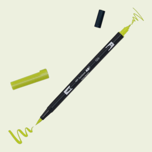 Tombow ABT Dual Brush Pen 126 light olive
