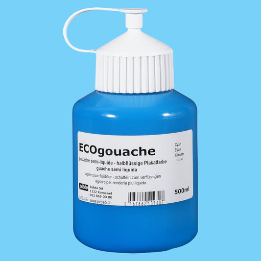 Pébéo Ecogouache Cyanblau – 500 ml