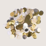 Rayher confetti, 2cm ø
silver, gold, white, cream, 30g