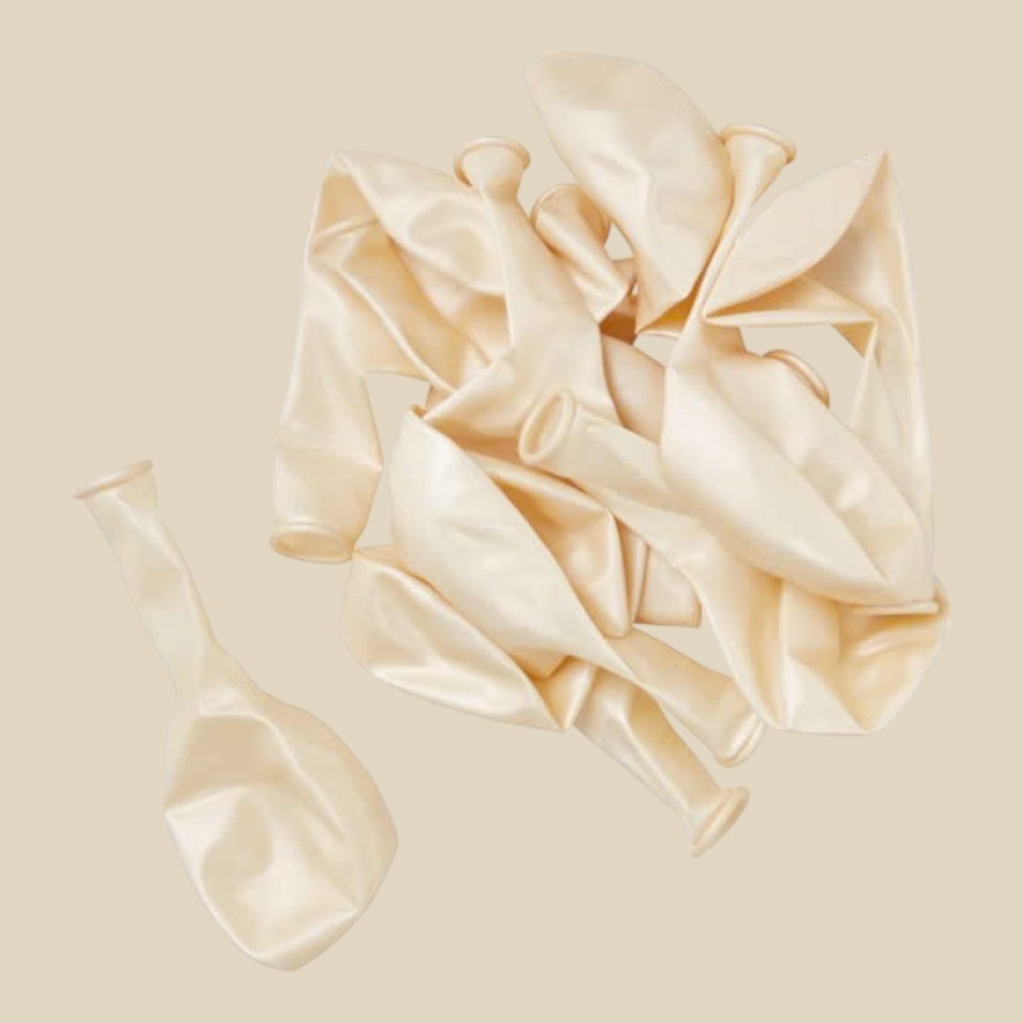 I Am Creative Balloons, cream metallic 20 pieces