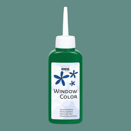 Kreul Window Color Konturenfarbe, 80 ml, Dunkelgrün
