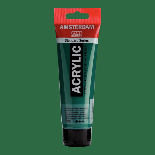 Amsterdam Standard Series Acrylfarbe - Permanentgrün Dunkel 619