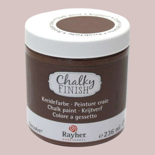 Rayher Chalky-Finish Kreidefarbe – Dunkelbraun