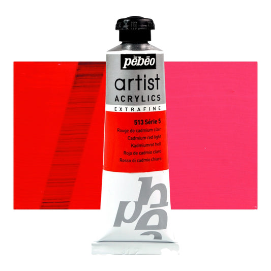 Pébéo Artist Acrylics Rouge De Cadmium Clair 513 Serie 5