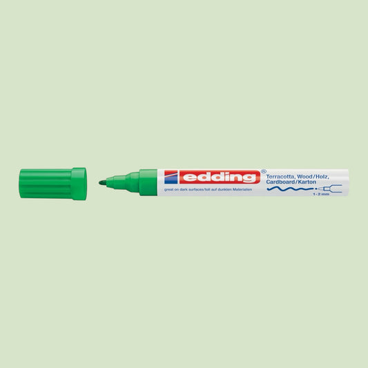 Edding 4040 Permanent Mattlackmarker Grün, Rundspitze 1–2 mm