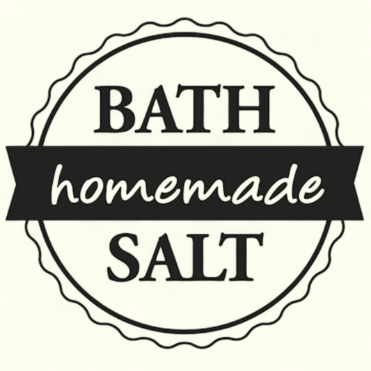 Rayher Holzstempel Bath Salt -homemade Ø 3 cm