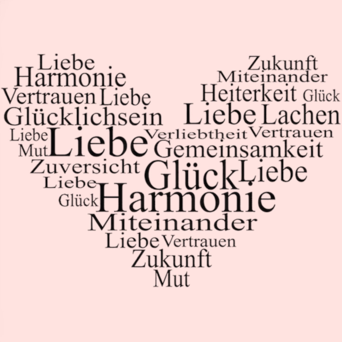 Rayher Holzstempel Herz - Liebe,Glück, Harmonie ...,5x7cm