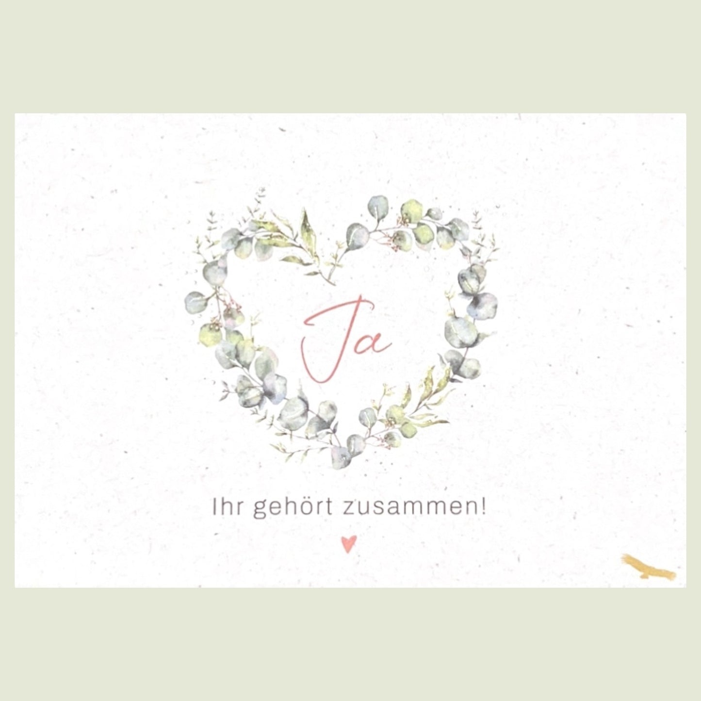 Postkarte „Ja – Ihr gehört zusammen!“